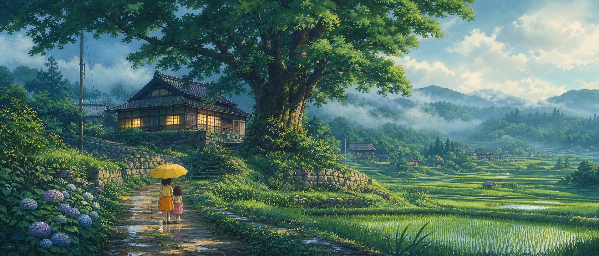 となりのトトロの映画トリビア用メインビジュアル