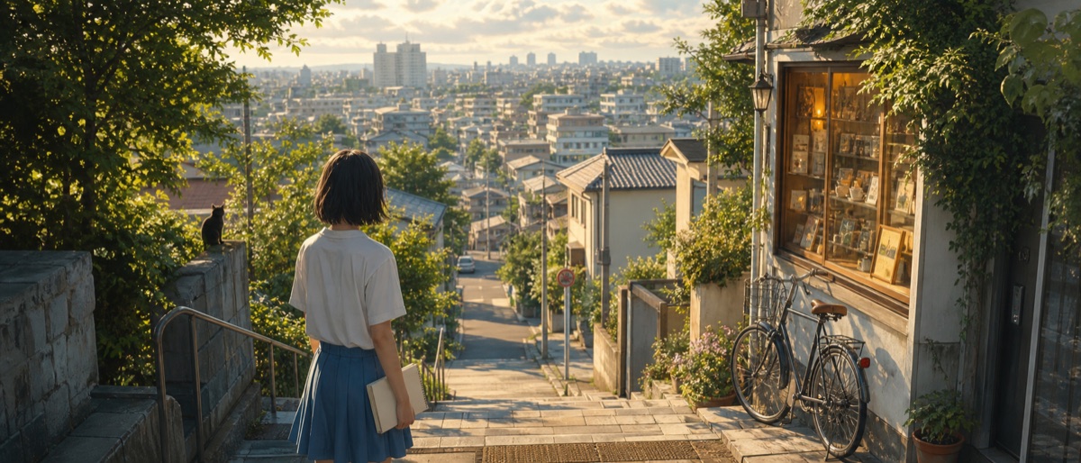 耳をすませばの映画トリビア用メインビジュアル
